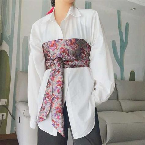 Perfect flexible in cotton practical Modern Kimono Dress, Japanese Pants, Kimono Belt, Hakama Pants, Japanese Uniform, Sukajan Jacket, Body Decor, Modern Kimono, Traditional Japanese Kimono