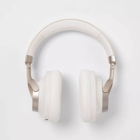 Heyday Active Noise Cancelling Over-Ear Headphones White Bluetooth Headphones, Best Headphones For Working Out, Noise Cancelling Headphones Aesthetic, Headphones White Background, White Headphones Aesthetic, Back To School Guide, White Wireless Headphones, Good Headphones, Headset Aesthetic