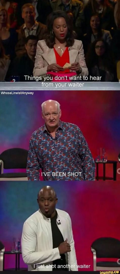 Whose line Whose Line Is It Anyway, Whose Line Is It Anyway?, Whose Line, Seriously Funny, Life Humor, A Tv, Laughing So Hard, Really Funny Memes, Funny Signs