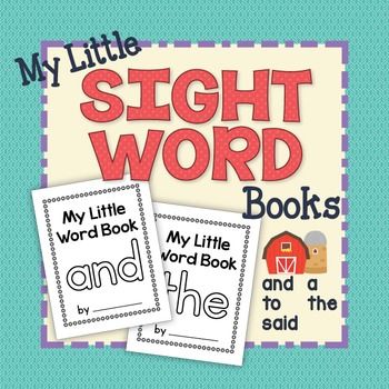 Multi-sensory sight word emergent readers for preschool, pre-k, and kindergarten classrooms. Practice the following words with these books: and, a, said, the, to. This set of books is farm-themed.Please note that this product is included in my Little Sight Word Book BUNDLE. Pre K Sight Words, Early Learning Ideas, Sight Word Book, Kindergarten Classrooms, Sight Word Readers, Pre Primer Sight Words, Preschool Sight Words, Sight Word Fun, Sight Word Books