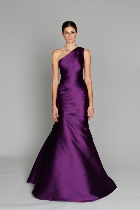 purple-satin Jewel Tone Evening Gowns, Mauve Dresses, Western Gowns, 파티 드레스, فستان سهرة, Beauty Dress, Zuhair Murad, Monique Lhuillier, Fall Collection