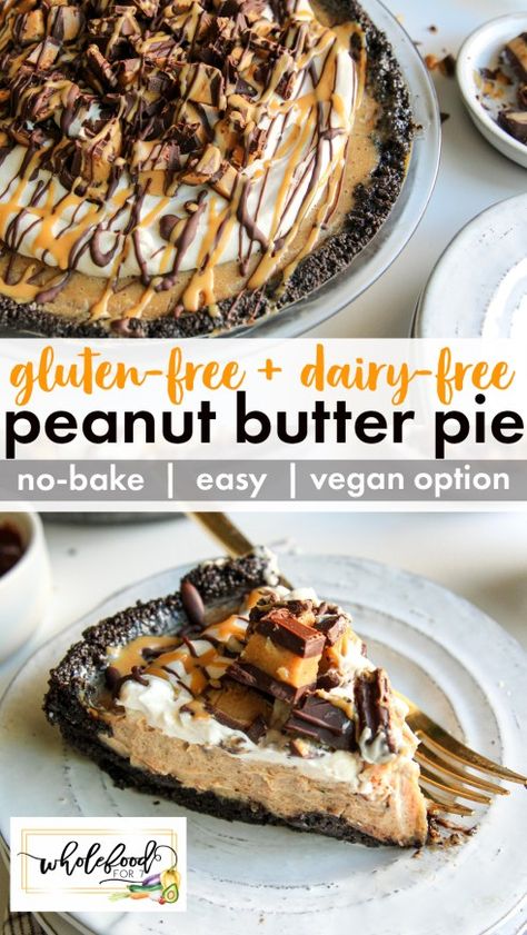 Dairy Free Pies, Recipes With Coconut Cream, Gluten Free Oreos, Gluten Free Dairy Free Dessert, Peanut Butter Fudge Recipe, Gluten Free Sandwiches, Gluten Free Peanut Butter, Gluten Free Pie, Oreo Crust