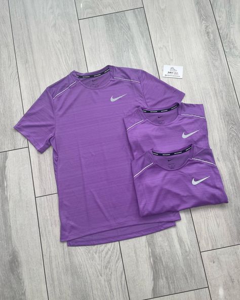 NEW MILER🚨 The Nike Miler 1.0 Just Dropped in The New Violet Colorway⚡ Grab Yours Now, Link in Bio 🛍 Nike Miler T Shirt, Nike Purple Fitted Top, Nike Mens Sweatshirts Purple, Nike Moisture-wicking Jersey, Nike Moisture-wicking T-shirt For Gym, Nike Miler, October 10, Link In Bio, Violet