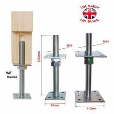 Concrete Posts, Furniture Tools, Studio Furniture, Wooden Decks, Room Partition, Fence Post, Fence Panels, Back Garden, Galvanized Steel