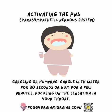 Did you know that simple actions like gargling or humming can help you relax? 🎶 These vibrations stimulate the vagus nerve, activating your parasympathetic nervous system. Try humming your favorite tune or gargling with water for a quick stress-buster. 🎵 #VagusNerve #NaturalHealing #WellnessTips The Vagus Nerve, Parasympathetic Nervous System, Migraine Relief, Vagus Nerve, Migraine, Wellness Tips, Nerve, Nervous System, Natural Healing