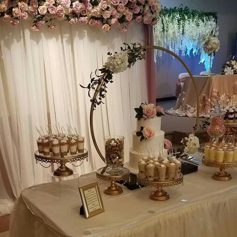 Party Cake Table Set Up, Cake Table Centerpieces, Cake Table For Quinceanera, 3 Cakes Display Birthday, Wedding Cake Table Set Up Ideas, Cake Table Decorations Quinceanera, Quince Cake Table Decorations, Sweet 16 Cake Table Ideas, Cake Area Decoration