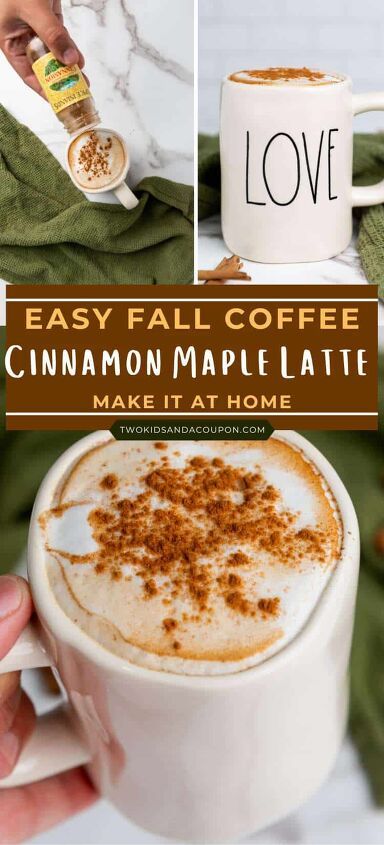 Chia Tea Recipe, Maple Latte Recipe, Fall Coffee Recipes, Maple Latte, Fall Coffee Drinks, Recipe For Fall, Creamer Recipe, Cinnamon Coffee, Starbucks Drinks Recipes