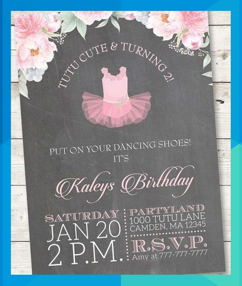 Ohhh Twodles, Tutu Invitations, Birthday Invitations Pink, Ballerina Invitations, Tutu Birthday Party, Apple Week, Audrey 2, Ballerina Birthday Party, 2nd Birthday Party For Girl