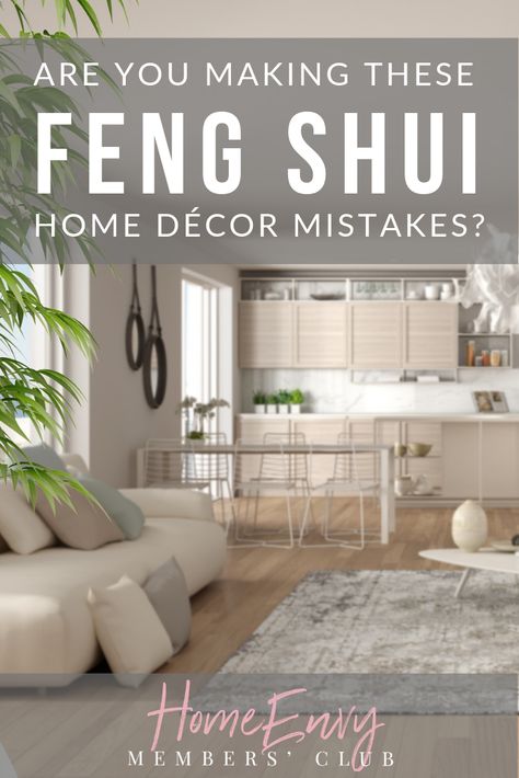 Get our top Feng Shui tips for beginners to create more harmony and happiness, from your living room to your bedroom. #fengshuitips #fengshuihome#fengshuibedroom Fung Shway, Feng Shui Living Room Layout, Feng Shui Interior Design, Feng Shui Interior, Feng Shui Kitchen, Feng Shui Rules, How To Feng Shui Your Home, Feng Shui Home, Feng Shui Living Room