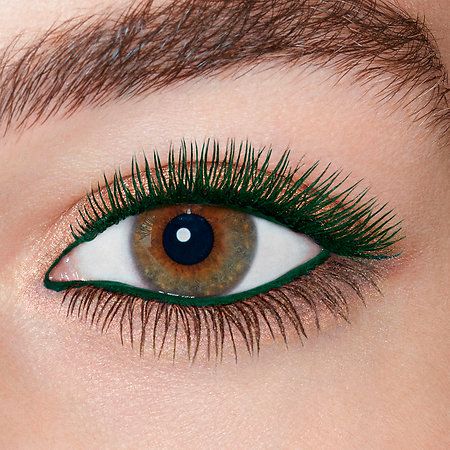 Purple Mascara, Green Mascara, Colored Mascara, Green Eyeliner, Blue Mascara, Performance Hairstyles, Ysl Beauty, Hazel Eyes, Lip Art