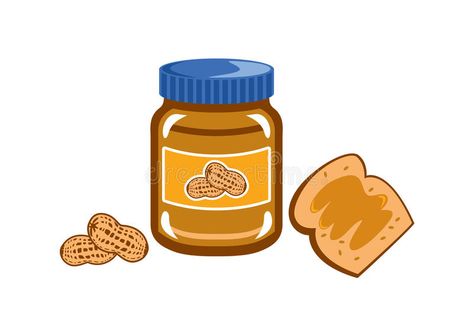 Peanut Butter vector. Jar of peanut butter on white background #Sponsored , #PAID, #AFFILIATE, #Butter, #Jar, #white, #vector Peanut Butter Clipart, Peanut Butter Jar Drawing, Peanut Butter Illustration, Peanut Butter Drawing, Peanut Butter Logo, Tofu Satay, Peanut Butter Jar, Food Texture, Cocktail Mixers