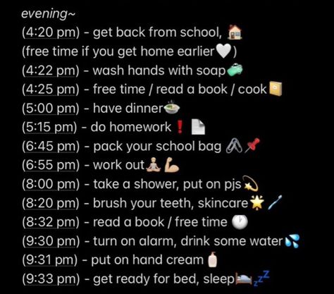 School Evening Routine, School Day Routine, Glow Up School, Good Apps For Iphone, School Night Routine, Routine Day, Good Apps, School Routine For Teens, After School Routine