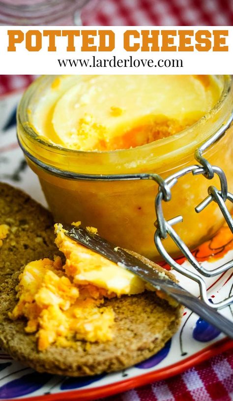 Potted Cheese Leftover Cheese, Pub Cheese, English Cheese, Cheese Recipes Homemade, Cheese Spread Recipes, Cheese Making Recipes, Pate Recipes, Butter Cheese, Spread Recipes