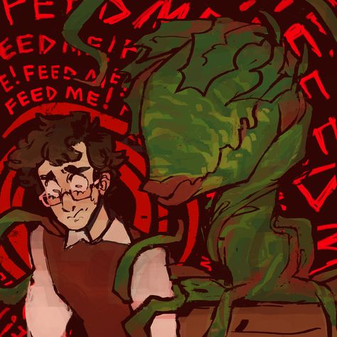 Orin Scrivello Fanart, Seymore Little Shop Of Horrors, Seymour Little Shop Of Horrors, Little Shop Of Horrors Fanart, Little Shop Of Horrors Musical, Lil Shop Of Horrors, Audrey 2, Tracing Art, Theater Kid