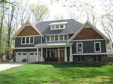 split level homes | Split-Level Pop Top - traditional - exterior - dc metro - by Red House ... Split Level House Remodels, Split Level House Exterior, Split Level Exterior, Split Level Remodel, Home Exterior Makeover, Split Level House, Grey Houses, Exterior Makeover, Traditional Exterior