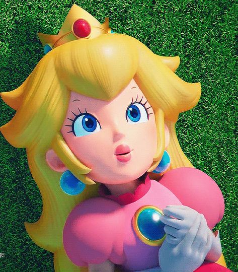 Princess Peach Wig, Peach Gif, Peach Wig, Peach Cosplay, Princess Toadstool, Super Princess Peach, Super Mario Princess, Super Princess, Nintendo Princess