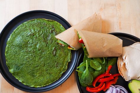 Homemade Spinach Wrap Recipe, Homemade Spinach Wraps, Spinach Wrap Recipe, Spinach Tortilla Wraps, Veggies Snacks, Low Carb Wrap, Gina Livy, Keto Wraps, Homemade Wraps