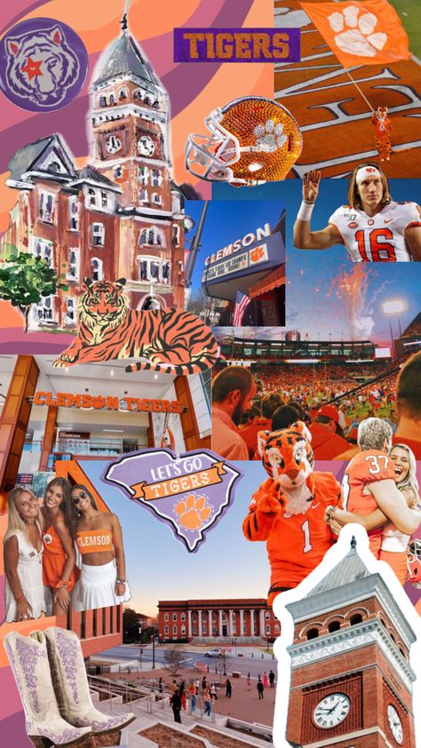 #clemsonuniversity 🐅💜 #clemsontigers #collegeaesthetic Clemson University Aesthetic, Clemson Aesthetic, Clemson University Campus, Clemson Campus, Clemson College, Senior Season, Clemson Football, College Aesthetic, Dream College