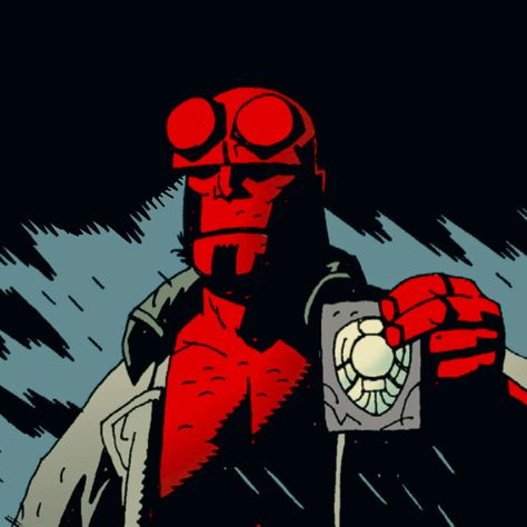 Hellboy Panels, Hellboy Comic Panels, Hellboy Comic Art, Abe Hellboy, Hellboy Mike Mignola, Hellboy Fanart, Hellboy Comics, Negative Man, Hellboy Comic