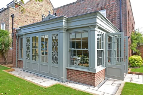 Orangery Extension, Garden Room Extensions, Room Extensions, Roof Lantern, Sunroom Designs, Sunrooms, Doors And Windows, Kitchen Extension, House Extensions