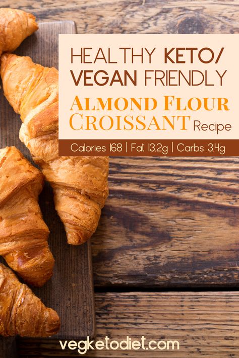 No, the classic croissant is not keto. And you should forget about it while following a ketogenic diet (unless you are using my recipe, but more on that later). It’s high in carbs. It’s high in BAD fats and cholesterol (not all fats are created equally). How to make a keto croissant? The trick is to substitute all unhealthy ingredients with more keto-friendly ones. Like in this almond flour keto croissant recipe (also suitable for vegans!) Keto Croissant, Gluten Free Croissant, Keto Diet Results, Keto Diet List, Croissant Recipe, Keto Diet Breakfast, Keto Vegan, Diet Breakfast Recipes, Keto Diet Food List