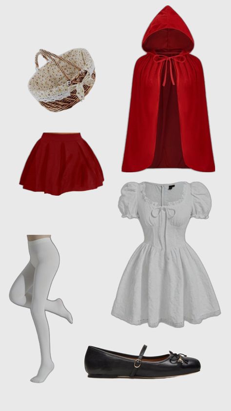 Little Red Riding Hood Costume, Riding Hood Costume, Red Riding Hood Costume, Little Red Riding Hood, Red Riding Hood, Halloween Outfits, Pretty Outfits, Dress To Impress, Dress Up