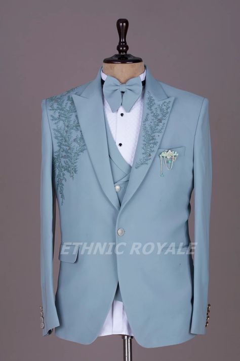 WEDDING TUXEDO SKY Blue Men, Men Tuxedo 3 piece blue, men dinner suit blue, groom wedding suit blue, groom tuxedo blue, men sky blue tuxedo Powder Blue Tuxedo, Sky Blue Suit Design, Sky Blue Tuxedo, Blue Groom Tuxedo, Groom Tuxedo Blue, Wedding Suit Blue, Blue Groomsmen Attire, Tuxedo Blue, Croatia Pictures