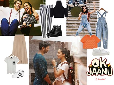 Even if the movie had some bad reviews and been trolled, Shraddha Kapoor's looks from Ok Jaanu were totally adorable!and here we give you some of them you can try in easy ways! Shradha Kapoor Ok Jaanu Outfits, Ok Jaanu Outfits, Shraddha Kapoor In Ok Jaanu, Ok Jaanu Shraddha Kapoor Outfits, Ok Jaanu Movie, Bollywood Theme Party Outfit, Ok Jaanu, Bollywood Theme Party, Bollywood Theme