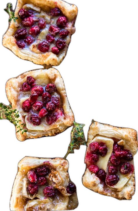 Cranberry Brie Pastry Tarts. - Half Baked Harvest Cranberry Brie Pastry, Cranberry Brie Tarts, Brie Tarts, Brie Pastry, Best Holiday Appetizers, Brie Cranberry, Christmas Appetizers Easy, Cranberry Brie, Christmas Appetizer