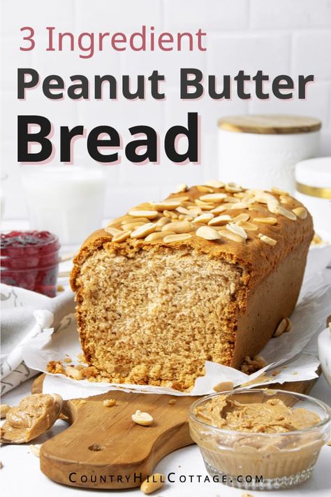 Peanut Butter Bread Recipe, Butter Bread Recipe, Baking With Protein Powder, The Perfect Loaf, Peanut Butter Pancakes, Quick Bread Recipe, Peanut Butter Bread, Bake Sale Recipes, How To Store Bread