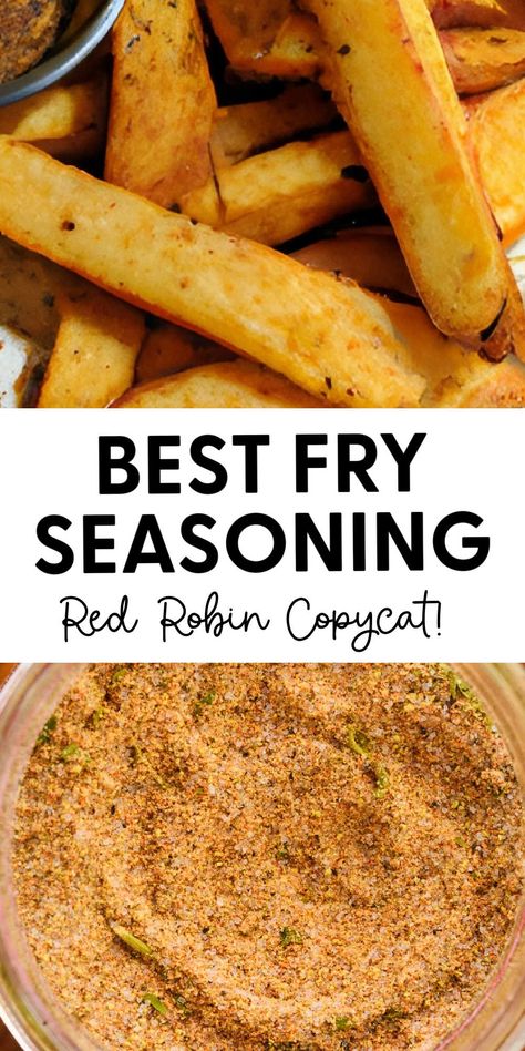 Best French Fry Seasoning, French Frie Seasoning, Red Robin Seasoning, Seasoning Salt Recipe, Fry Seasoning, French Fry Seasoning, Homemade Seasoning Salt, Homemade Dry Mixes, Homemade Seasoning