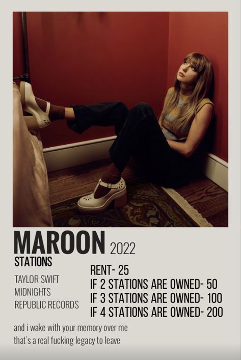 All Taylor Swift Songs, Midnight Song, Red Song, Taylor Swfit, Aesthetic Polaroid, Taylor Swif, Mini Polaroid, Classic Films Posters, Taylor Songs