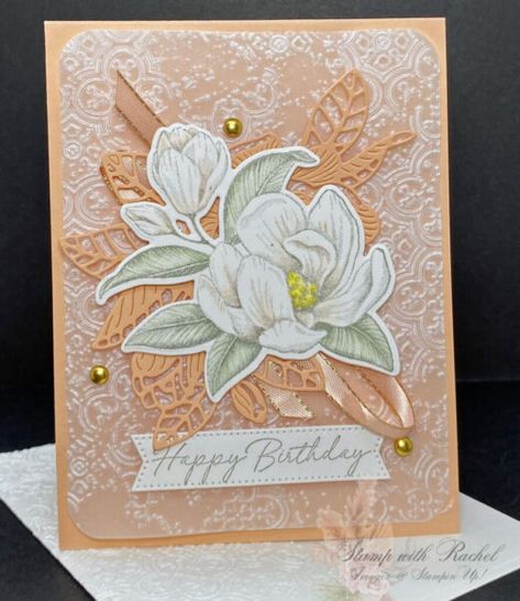 Su Magnolia Mood Cards, Su Good Morning Magnolia Cards, Magnolia Mood Stampin Up Cards, Stampin Up Magnolia Mood Cards, Su Magnolia Mood, Stampin Up Magnolia Mood, Magnolia Mood Cards, Stampinup Magnolia Mood, Memory Box Magnolia Cards