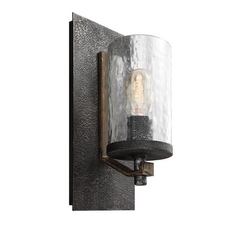 <p>Quintessentiale Oak, Grey Wall Light</p> Contemporary Wall Sconces, Rustic Wall Sconces, Foyer Lighting, Grey Metal, Bathroom Sconces, Led Stripes, Weathered Oak, Bath Fixtures, Rustic Walls