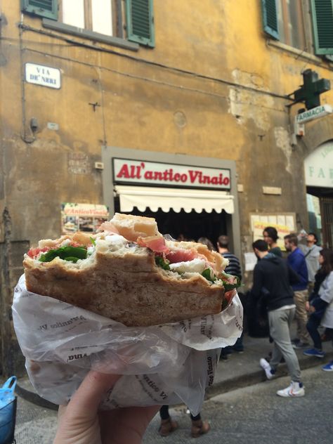 Best sandwich shop in the world! Florence, Italy Italian Sandwich Shop, Shops In Italy, Florence Summer, Photoshoot Vogue, Zara Satin Dress, Florence Food, Summer Abroad, Italy 2023, Florence Italy Travel