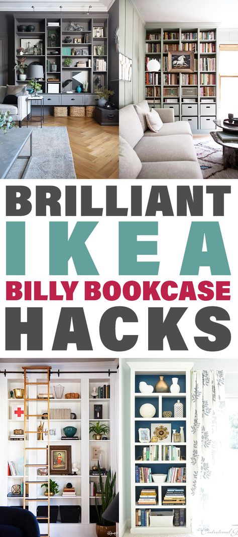 Brilliant IKEA Billy Bookcase Hacks - The Cottage Market Reading Nook Closet, Ikea Billy Hack, Ikea Hack Storage, Billy Ikea, Billy Bookcase Hack, Ikea Billy Bookcase Hack, Ikea Bookcase, Hacks Ikea, Ikea Bookshelves