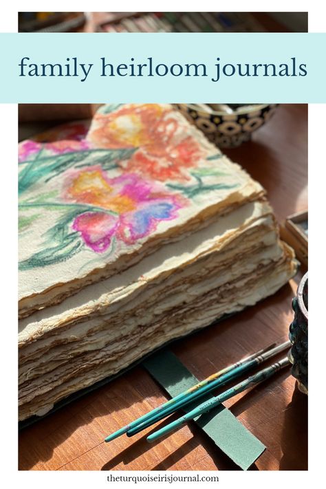 Diy Legacy Journal, Heirlooms To Pass Down, Family Journal, Journal Therapy, Keepsake Journal, Grand Kids, Art Journal Therapy, Life Journal, Fabric Journals