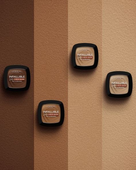 L'Oréal Paris Official on Instagram: "The new Infallible Matte Bronzer is your on-the-go powder for summer, with a soft texture that provides a sun-kissed glow around the clock. - L’Oréal Paris has been engaged in beauty without animal testing for more than 30 years #ForBeautyWithoutAnimalTesting #LOrealParis #LOrealMakeUp #Infaillible #Freshwear #Bronzer #TransferResistant #WorthIt" Loreal Bronzer, Define Cheekbones, Loreal Infallible, Loreal Makeup, Loreal Paris Infallible, Matte Bronzer, Bare Skin, Makati, Makeup Brands