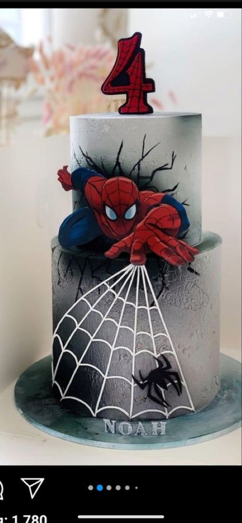 Spiderman Birthday Cake Ideas, Barnyard Cake, Spiderman Birthday Party Decorations, Avengers Cake, Superman Cakes, Spiderman Birthday Cake, Superhero Birthday Cake, Spiderman Theme, Spiderman Birthday Party