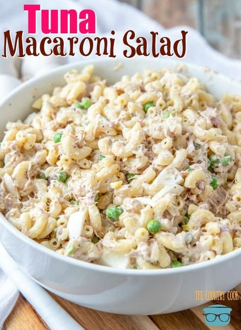 Tuna Macaroni Salad recipe from The Country Cook Tuna Macaroni Salad Recipe, Tuna Macaroni Salad, Resep Pasta, Tuna Salad Pasta, Resep Salad, Macaroni Salad Recipe, Country Cook, Salad Pasta, The Country Cook