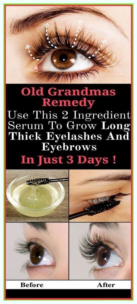 Grow Longer Thicker Eyelashes, Long Thick Eyelashes, Eyelashes And Eyebrows, Thick Eyelashes, How To Grow Eyelashes, How To Grow Eyebrows, Makeup 101, Thicker Eyelashes, 2 Ingredient