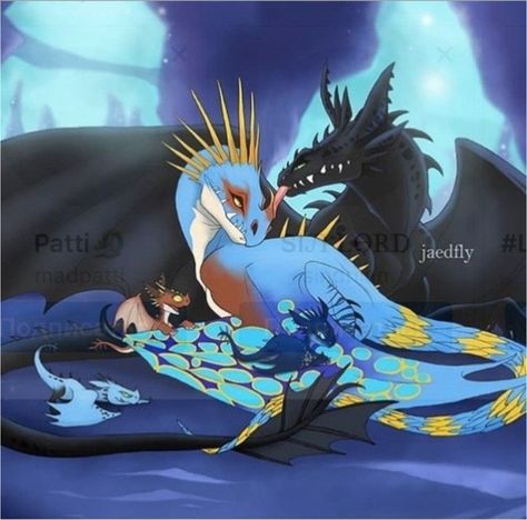 Toothless and Stormfly as his mate with their baby Deadly Nadder Fury dragons as a family Walpapers Cute, Dragon Wallpaper Iphone, Httyd Art, Wings Of Fire Dragons, Dragon Sketch, Httyd Dragons, Dragon Trainer, Creature Drawings, Dragon Pictures