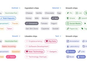 React design system UI kit - Chips, Select, Filters for Figma by Roman Kamushken for Setproduct on Dribbble Design System Ui, Chips Design, Desain Ux, Figma Design, Ux Kits, Ui Ux 디자인, App Design Layout, Ui Components, Ui Design Website