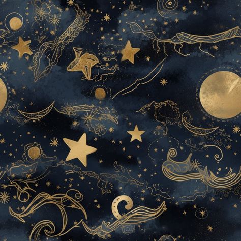 Celestial tile prints to create seamless patterns for tile or sublimation and a variety of other designs. 90s Celestial Pattern, Constalation Painting, Astrology Pattern Design, Cute Patterns Aesthetic, Celestial Pattern Design, Space Pattern Design, Celestial Tile, Blue Celestial Aesthetic, Celestial Art Illustrations