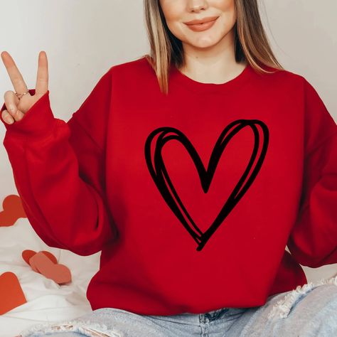 Xoxo Svg, Valentines Day Sweatshirt, Cute Love Heart, Love Sweatshirt, Heart Hoodie, Couples Sweatshirts, Heart Sweatshirt, Valentines Day Gifts For Her, Valentines Day Shirts