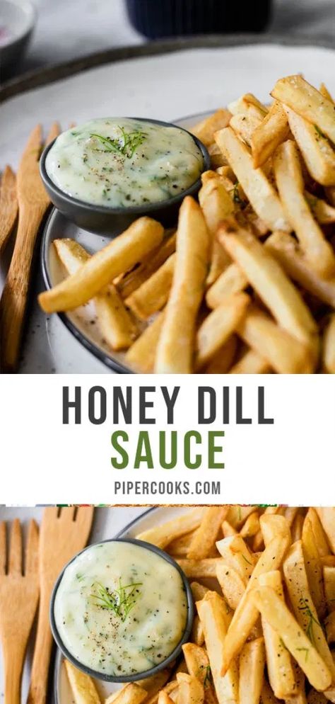 Honey Dill Sauce Homemade, Honey Dill Dressing, French Fries Dip, Chicken Finger Dip, Chicken Fingers Sauce, Honey Dill Dip, Chicken Dipping Sauce Recipes, Honey Dill Chicken, Dill Sauce For Chicken