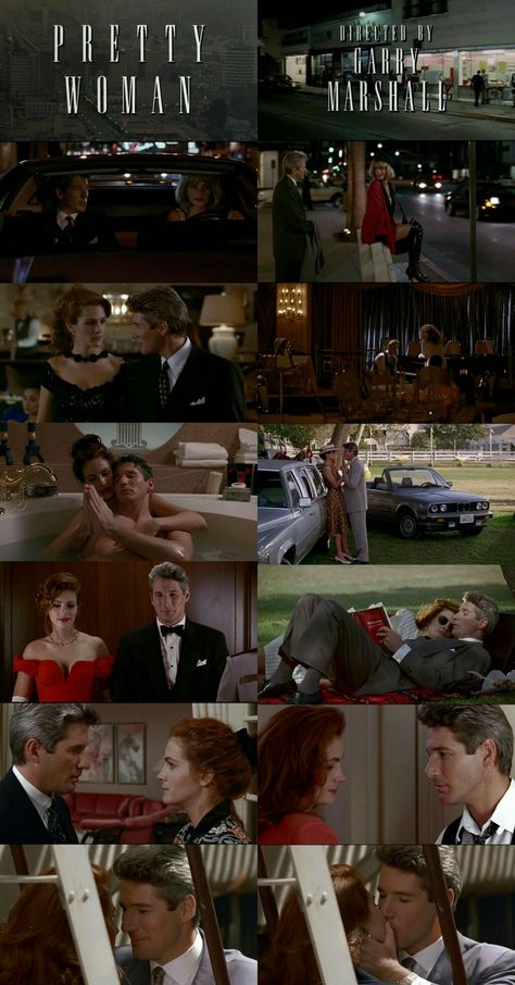 Richard Gere and Julia Roberts in Pretty Woman (1990) as Edward and Vivian. Julia Roberts Richard Gere, Edward And Vivian, Vivian And Edward Pretty Woman, Pretty Woman Scenes, Pretty Woman Movie Poster, Pretty Woman Aesthetic Wallpaper, Pretty Woman 1990, Pretty Woman Tattoo Movie, Richard Gere 90s