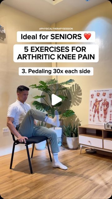 Exercises For Knee Bursitis, Exercises For Arthritic Knees, Bursitis Knee, Exercises For Knee Pain, Senior Exercises, Inner Knee Pain, Knee Pain Exercises, Easy Exercise, Physical Therapy Exercises