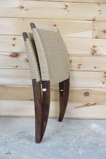 Lounge Chair Diy, Danish Cord, Woven Dining Chairs, Wood Folding Chair, Diy Furniture Decor, Unique Furniture Design, Woven Furniture, Furniture Gallery, Oak Dining Chairs