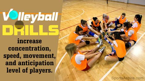 Volleyball drills play a huge role in team building and increasing tactile levels, especially in kids. Read the following SportsAspire article and find out more about such drills for middle schools. Coaching Volleyball Middle School, Volleyball Team Building Activities, Middle School Volleyball Drills, Volleyball Drills For Kids, Volleyball Drills For Middle School, Volleyball Passing Drills, Middle School Volleyball, Volleyball Team Bonding, Volleyball Coaching